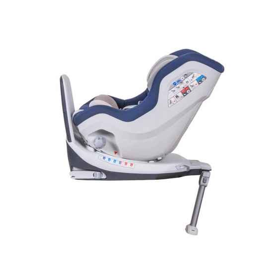 Scaun auto Mokka rotativ 360 grade cu Isofix 0-18 kg Navy Coletto