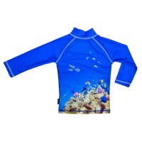 Tricou de baie Coral Reef marimea 122- 128 protectie UV Swimpy