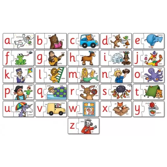 Puzzle in limba engleza - Invata alfabetul prin asociere Puzzle in limba engleza - Invata alfabetul prin asociere