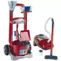 Set de jucarie carucior pentru menaj si aspirator Vileda