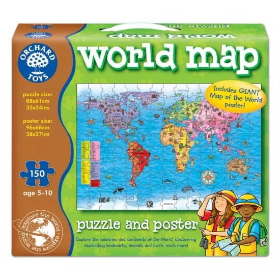 Puzzle si poster - Harta lumii Puzzle si poster - Harta lumii