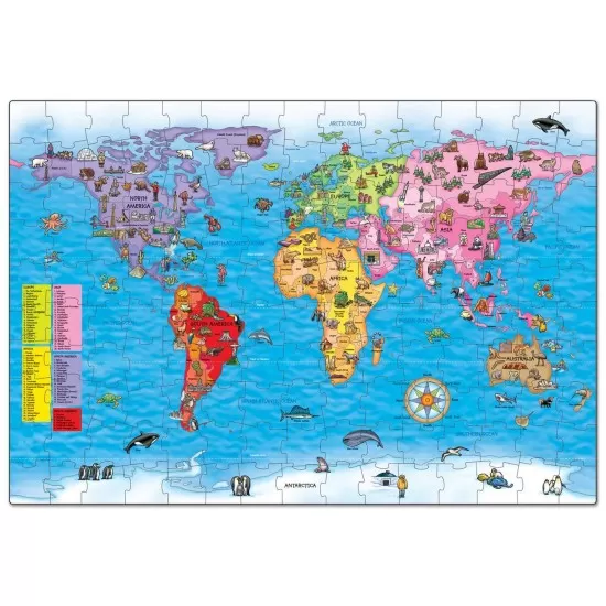 Puzzle si poster - Harta lumii Puzzle si poster - Harta lumii
