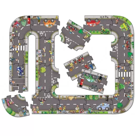 Puzzle gigant - Traseu masini Puzzle gigant - Traseu masini