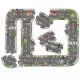 Puzzle gigant - Traseu masini Puzzle gigant - Traseu masini