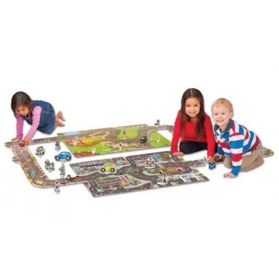 Puzzle gigant - Traseu masini Puzzle gigant - Traseu masini