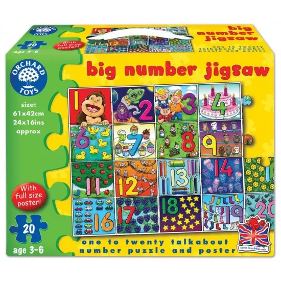 Puzzle - Invata numerele de la 1 la 20 Puzzle - Invata numerele de la 1 la 20