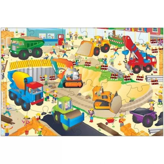 Puzzle 30 de piese - Santierul Puzzle 30 de piese - Santierul