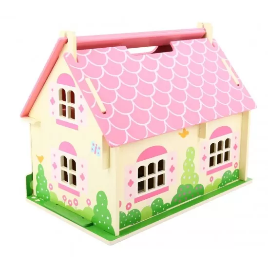Casuta cu floricele pentru papusi - BigJigs Casuta cu floricele pentru papusi - BigJigs
