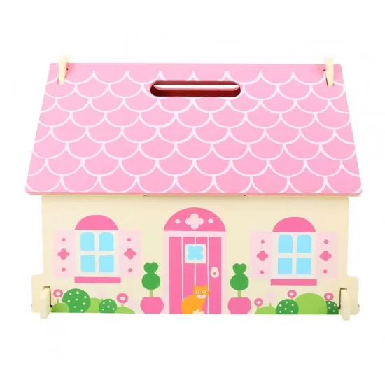 Casuta cu floricele pentru papusi - BigJigs Casuta cu floricele pentru papusi - BigJigs