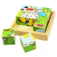 Puzzle cubic - Animale domestice
