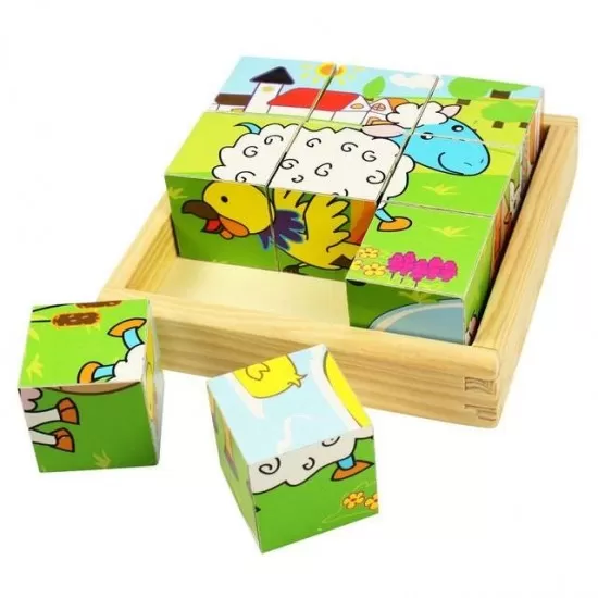 Puzzle cubic - Animale domestice