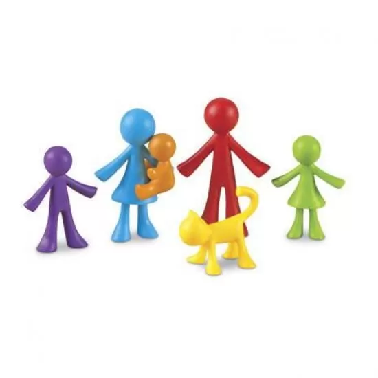 Set pentru sortat si numarat - 72 piese - Familia mea Set pentru sortat si numarat - 72 piese - Familia mea
