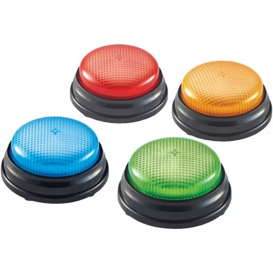 Sonerii cu lumini si sunete pentru raspuns - set 4 buc Sonerii cu lumini si sunete pentru raspuns - set 4 buc