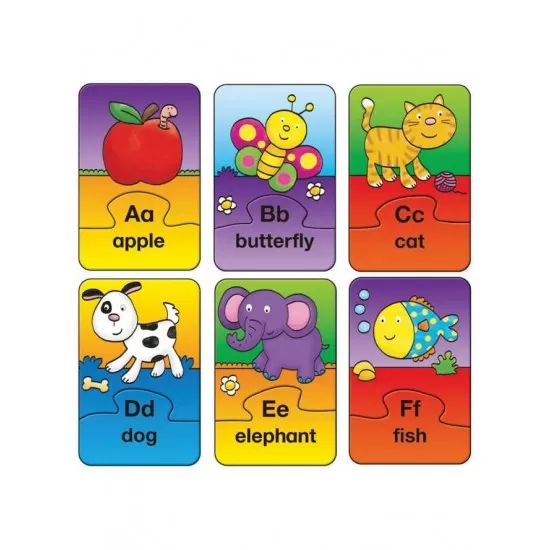 Set 26 puzzle-uri Alfabet - 2 piese Set 26 puzzle-uri Alfabet - 2 piese