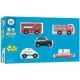 Set 5 vehicule din lemn - BigJigs Set 5 vehicule din lemn - BigJigs