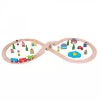 Set tren cu cale ferata circulara - BigJigs