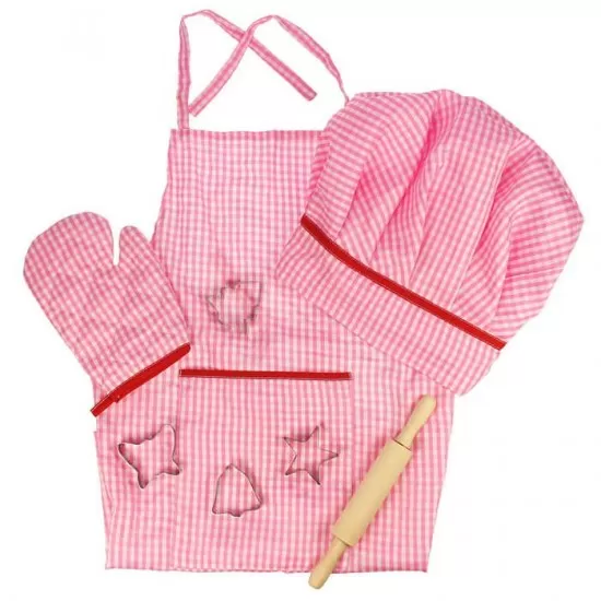 Set sortulet si accesorii roz Set sortulet si accesorii roz