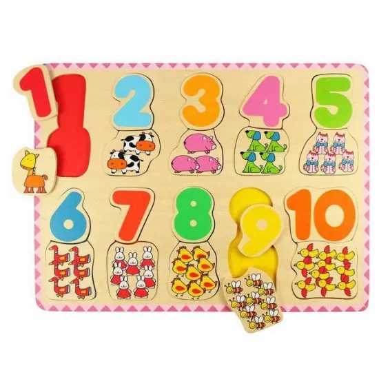 Puzzle - Numere si culori Puzzle - Numere si culori