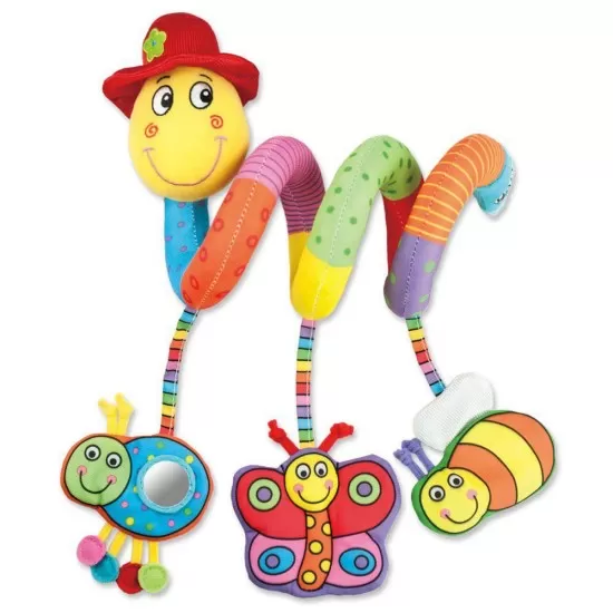 Jucarie pentru patut si carucior - Viermisorul Wiggly Worm Jucarie pentru patut si carucior - Viermisorul Wiggly Worm