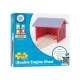 Hangar dublu pentru locomotive - BigJigs Hangar dublu pentru locomotive - BigJigs