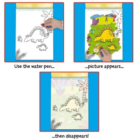 Carte de colorat Dinozauri - Water Magic Carte de colorat Dinozauri - Water Magic
