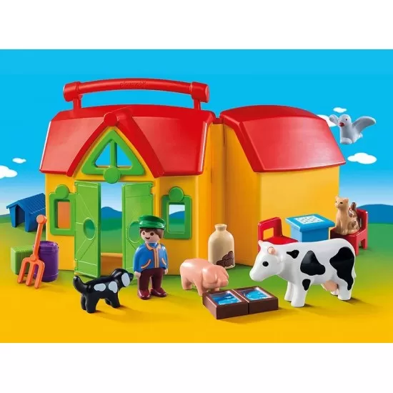 Playmobil 1.2.3 - Set Mobil Ferma Playmobil 1.2.3 - Set Mobil Ferma