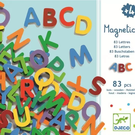 83 Litere magnetice Djeco 83 Litere magnetice Djeco