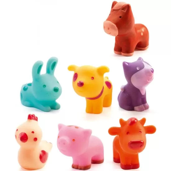 Animalute din silicon Djeco Troopo Farm Animalute din silicon Djeco Troopo Farm