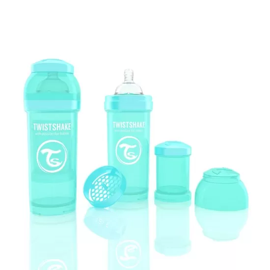 Biberon Anti-colici 260 ml Twistshake Turcoaz Biberon Anti-colici 260 ml Twistshake Turcoaz