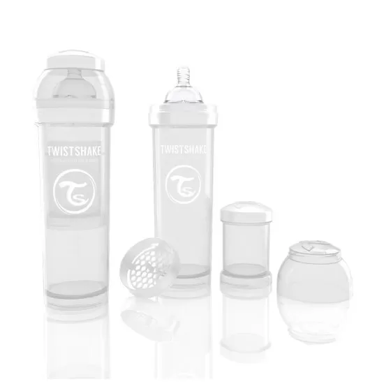 Biberon Anti-colici 330 ml Twistshake Alb