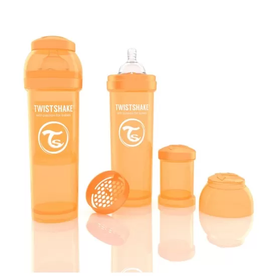 Biberon Anti-colici 330 ml Twistshake Portocaliu Biberon Anti-colici 330 ml Twistshake Portocaliu