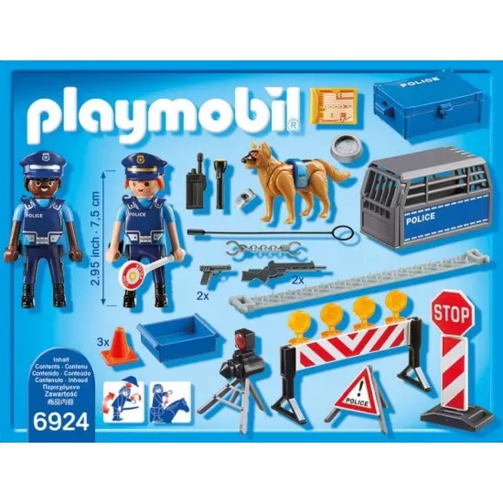 Playmobil City Action - Blocaj Rutier al Politiei Playmobil City Action - Blocaj Rutier al Politiei