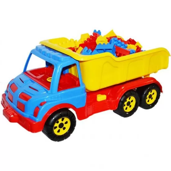 Camion plastic cu 80 de cuburi Camion plastic cu 80 de cuburi