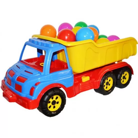 Camion plastic cu mingiute Camion plastic cu mingiute