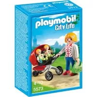 Playmobil City Life - Carucior cu gemeni