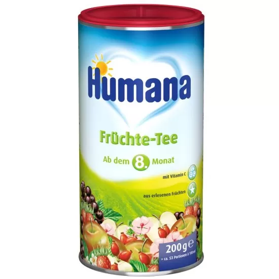 Ceai Humana cu gust de fructe de la 8 luni 200 g Ceai Humana cu gust de fructe de la 8 luni 200 g