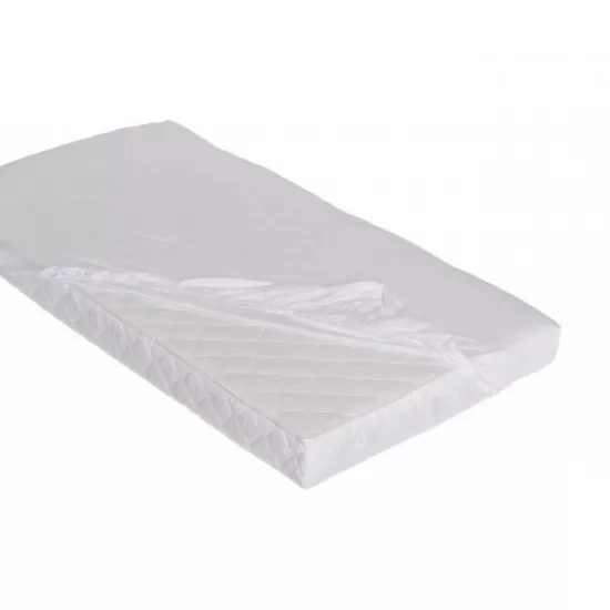 Cearsaf din bumbac cu elastic pe contur 120x60 cm Alb Cearsaf din bumbac cu elastic pe contur 120x60 cm Alb