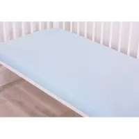 Cearsaf din bumbac cu elastic pe contur 120x60 cm Albastru