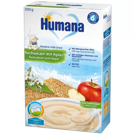 Cereale Humana cu gust de mar si hrisca de la 6 luni 200 g Cereale Humana cu gust de mar si hrisca de la 6 luni 200 g