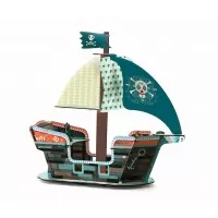 Corabia piratilor Djeco macheta 3D