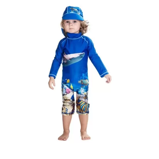 Costum de baie Coral Reef marime 74-80 protectie UV Swimpy Costum de baie Coral Reef marime 74-80 protectie UV Swimpy