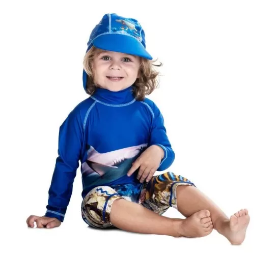 Costum de baie Coral Reef marime 98-104 protectie UV Swimpy Costum de baie Coral Reef marime 98-104 protectie UV Swimpy