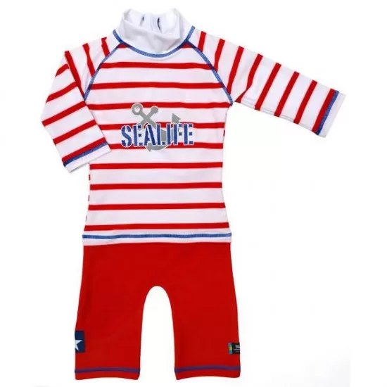 Costum de baie SeaLife red marime 98-104 protectie UV Swimpy Costum de baie SeaLife red marime 98-104 protectie UV Swimpy