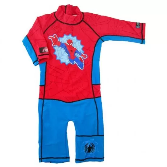 Costum de baie Spiderman marime 98-104 protectie UV Swimpy Costum de baie Spiderman marime 98-104 protectie UV Swimpy