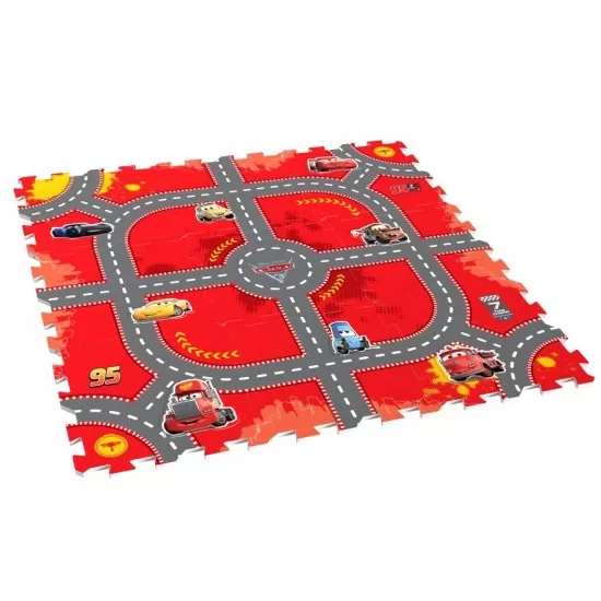 Covor puzzle din spuma Cars 3 Modular Race 9 piese Covor puzzle din spuma Cars 3 Modular Race 9 piese