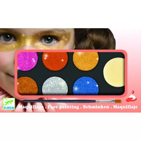 Culori make-up non alergice Djeco metalic Culori make-up non alergice Djeco metalic