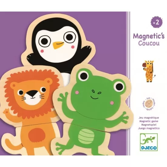 Joc cu magneti Djeco - Animale prietenoase Joc cu magneti Djeco - Animale prietenoase