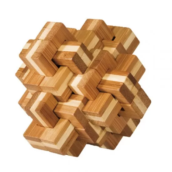 Joc logic IQ din lemn bambus Ananas 3D Joc logic IQ din lemn bambus Ananas 3D