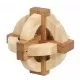 Joc logic IQ din lemn bambus in cutie metalica - 1 Joc logic IQ din lemn bambus in cutie metalica - 1