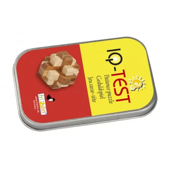 Joc logic IQ din lemn bambus in cutie metalica - 4 Joc logic IQ din lemn bambus in cutie metalica - 4